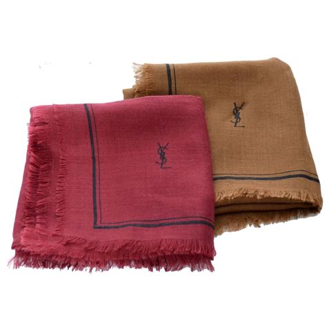 scarf ysl|yves saint laurent cashmere scarf.